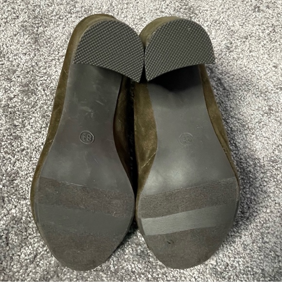 SM New York Open Toe Block Heel Zip Up Sock Ankle Boots Women's Size 8.5 - Picture 4 of 7